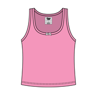 Ribbed Scoop Neck Tank with Bow - The Collegiate Lineup