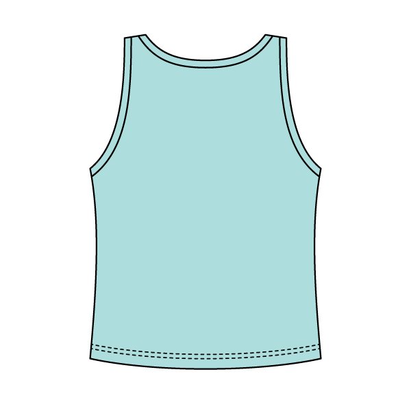 Ribbed Scoop Neck Tank with Bow - The Collegiate Lineup