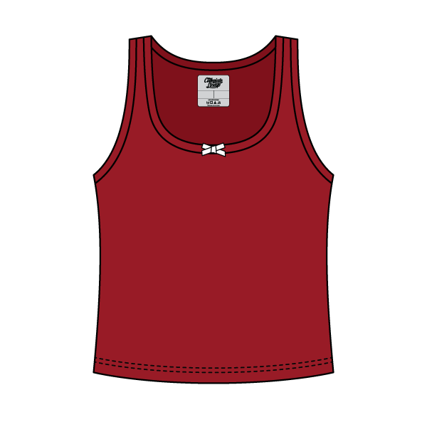 Ribbed Scoop Neck Tank with Bow - The Collegiate Lineup