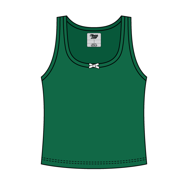 Ribbed Scoop Neck Tank with Bow - The Collegiate Lineup