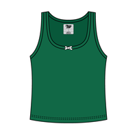 Ribbed Scoop Neck Tank with Bow - The Collegiate Lineup