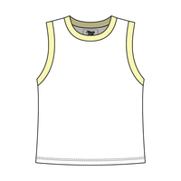 Uniform Contrast Trim Crop Tank