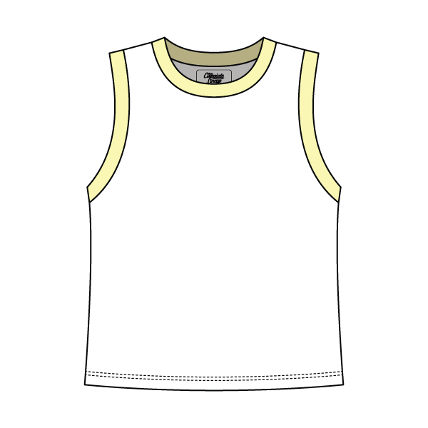 Uniform Contrast Trim Crop Tank