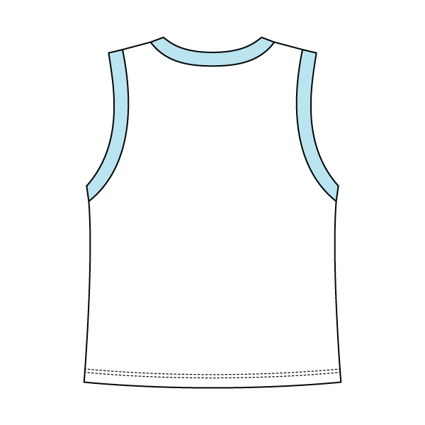 Uniform Contrast Trim Crop Tank