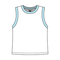 Uniform Contrast Trim Crop Tank