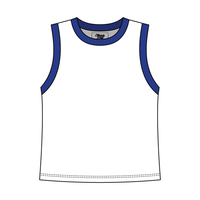 Uniform Contrast Trim Crop Tank