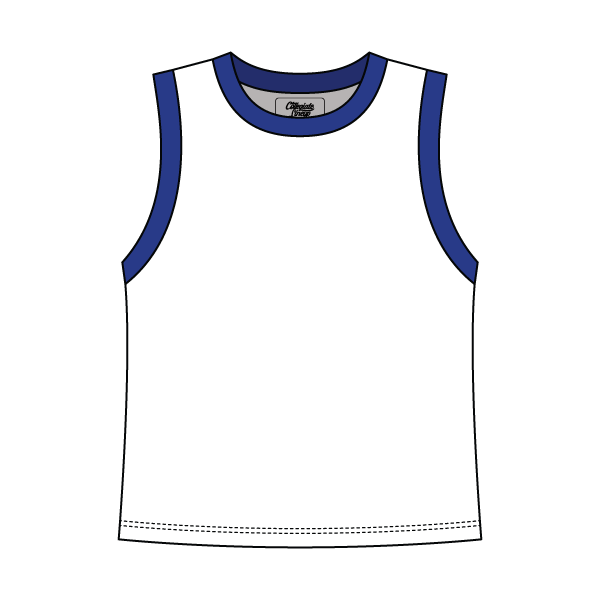 Uniform Contrast Trim Crop Tank