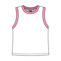 Uniform Contrast Trim Crop Tank