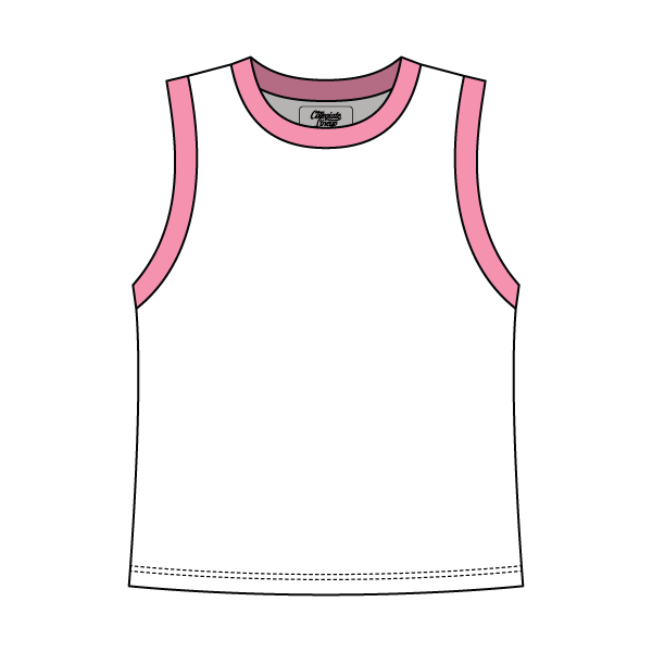 Uniform Contrast Trim Crop Tank