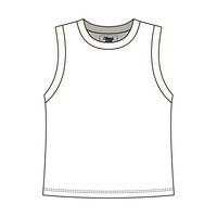 Uniform Contrast Trim Crop Tank