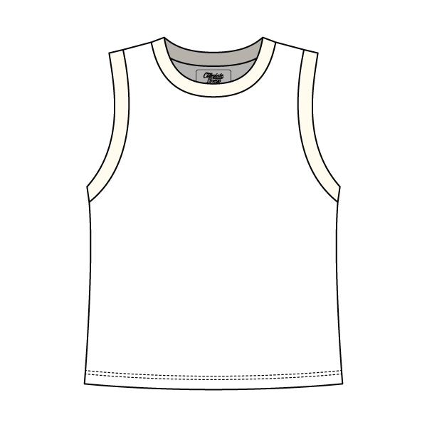 Uniform Contrast Trim Crop Tank