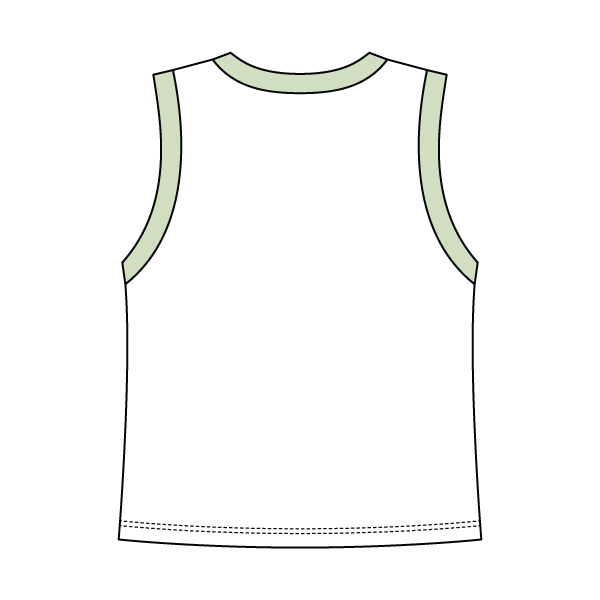 Uniform Contrast Trim Crop Tank