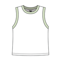 Uniform Contrast Trim Crop Tank