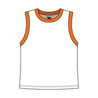 Uniform Contrast Trim Crop Tank