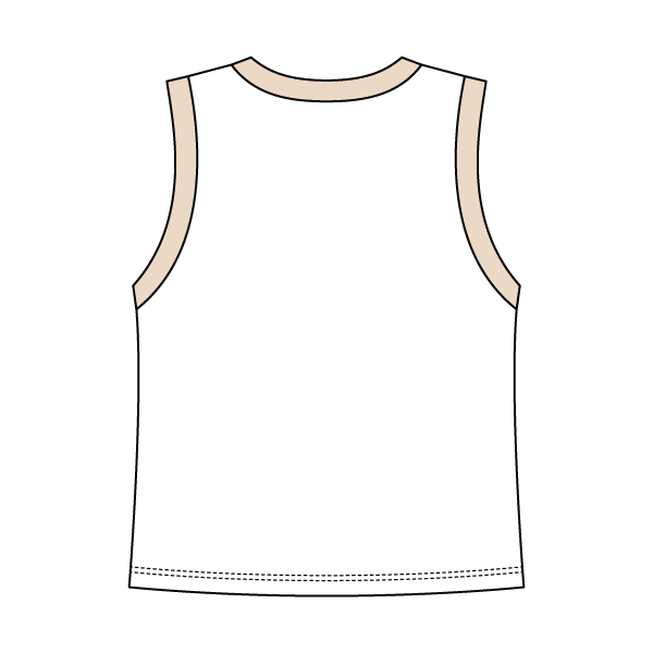 Uniform Contrast Trim Crop Tank