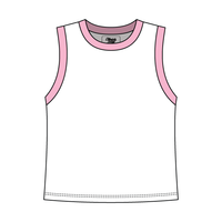 Uniform Contrast Trim Crop Tank