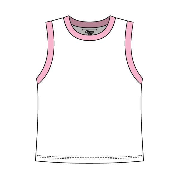 Uniform Contrast Trim Crop Tank