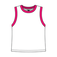 Uniform Contrast Trim Crop Tank