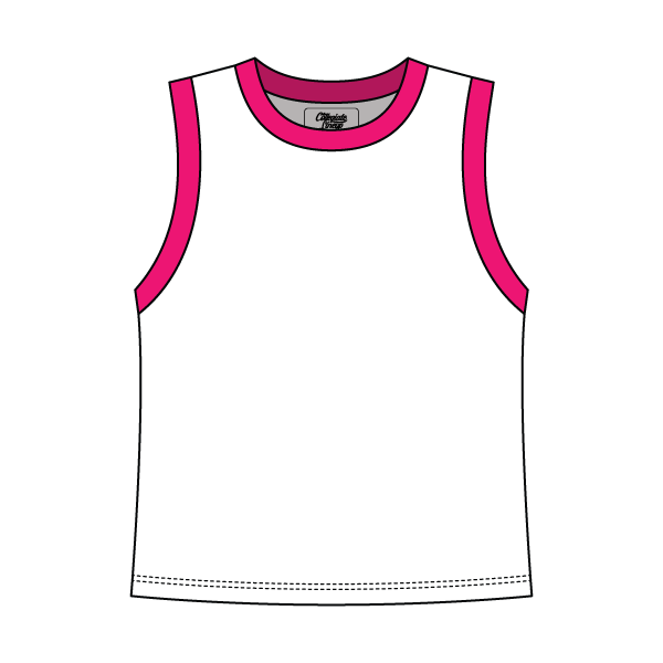 Uniform Contrast Trim Crop Tank