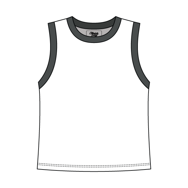 Uniform Contrast Trim Crop Tank
