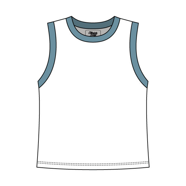 Uniform Contrast Trim Crop Tank