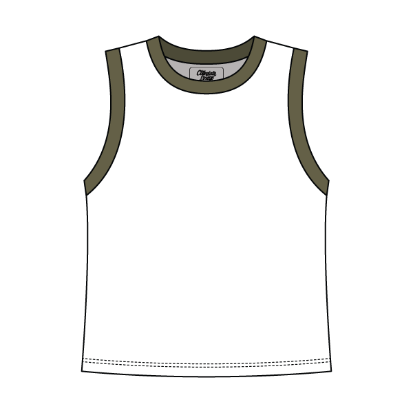 Uniform Contrast Trim Crop Tank