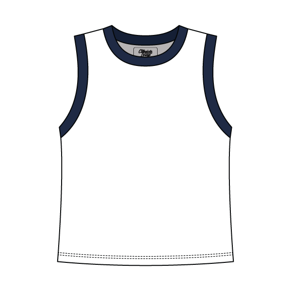 Uniform Contrast Trim Crop Tank