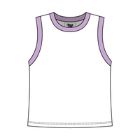 Uniform Contrast Trim Crop Tank