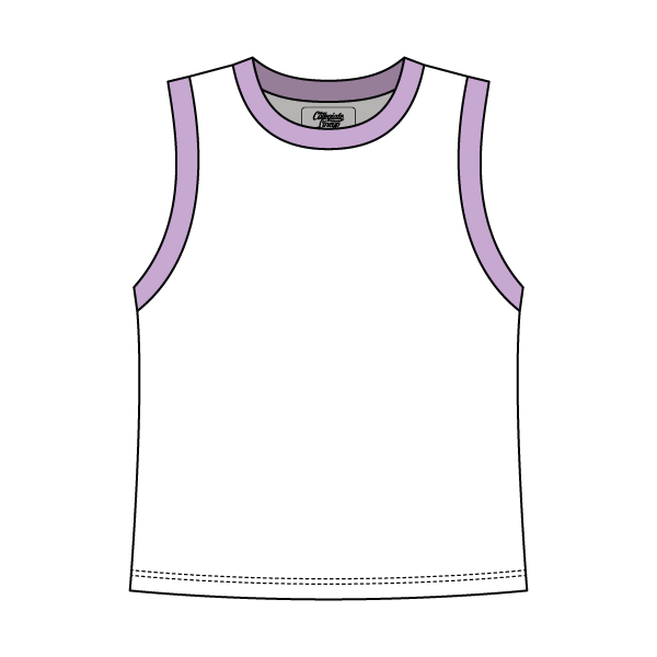 Uniform Contrast Trim Crop Tank