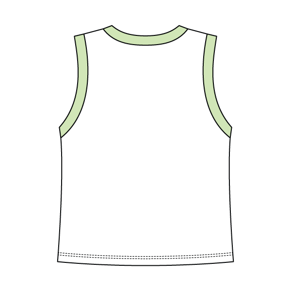 Uniform Contrast Trim Crop Tank