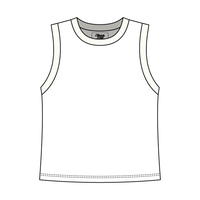Uniform Contrast Trim Crop Tank