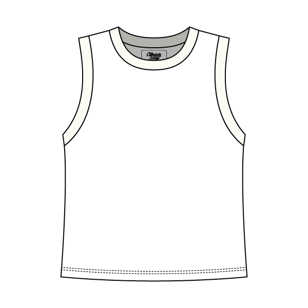 Uniform Contrast Trim Crop Tank