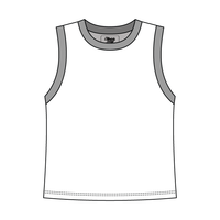 Uniform Contrast Trim Crop Tank