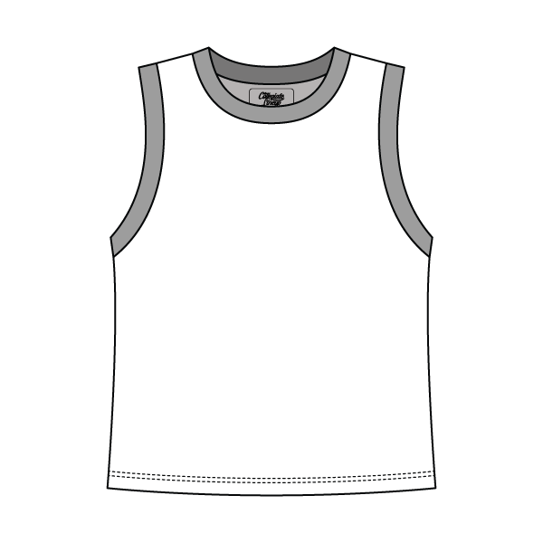 Uniform Contrast Trim Crop Tank