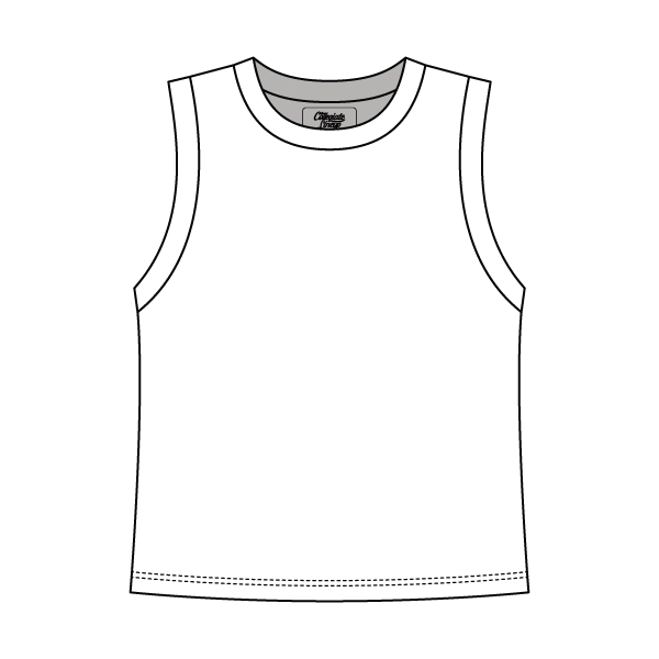 Uniform Contrast Trim Crop Tank