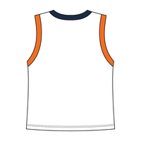 High Neck Crop Tank Multi Contrast Trim