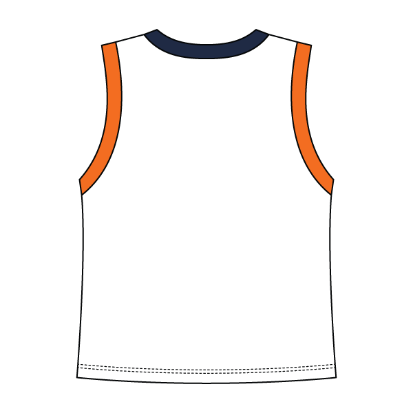 High Neck Crop Tank Multi Contrast Trim