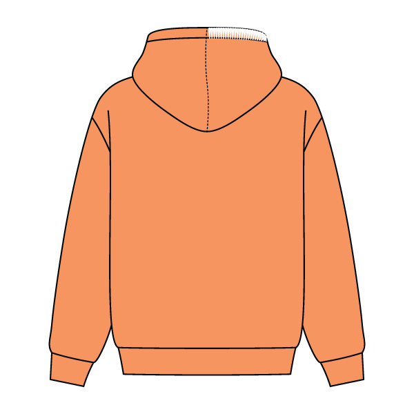 Stitched Neck Hoodie Cozy Fleece