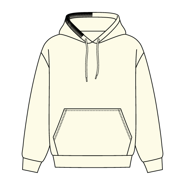 Stitched Neck Hoodie Cozy Fleece
