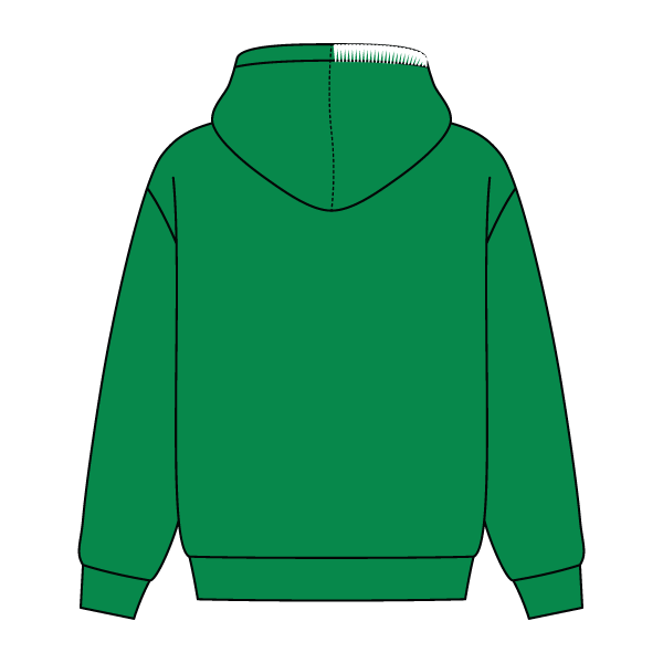 Stitched Neck Hoodie Cozy Fleece