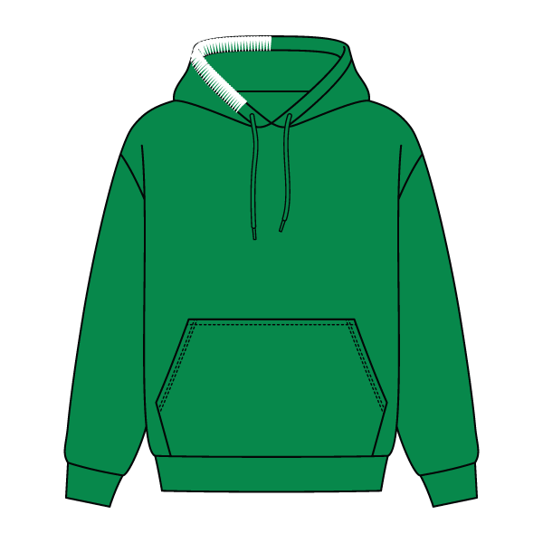 Stitched Neck Hoodie Cozy Fleece