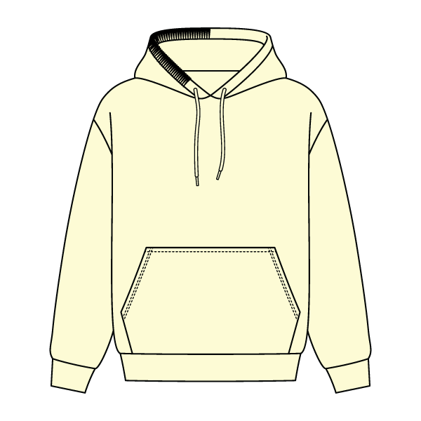 Stitched Neck Hoodie Cozy Fleece