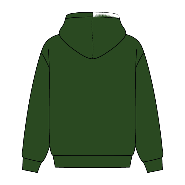 Stitched Neck Hoodie Cozy Fleece