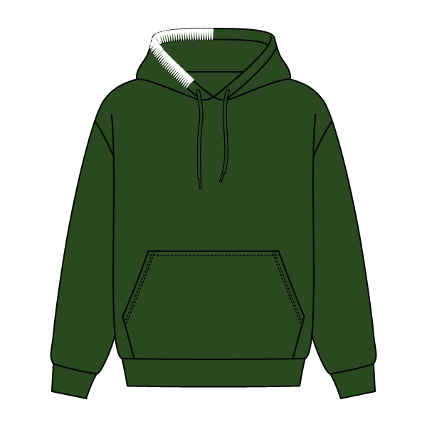 Stitched Neck Hoodie Cozy Fleece