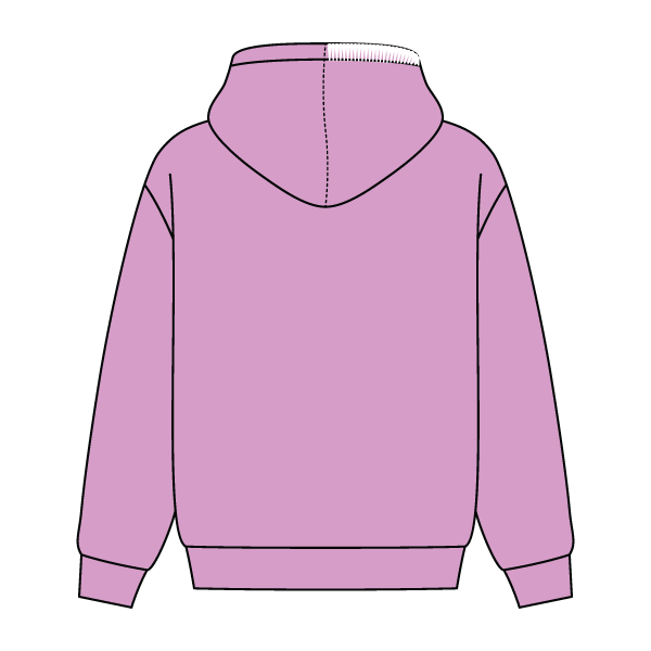 Stitched Neck Hoodie Cozy Fleece