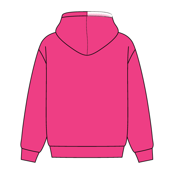 Stitched Neck Hoodie Cozy Fleece