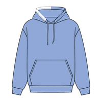 Stitched Neck Hoodie Cozy Fleece