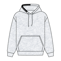Stitched Neck Hoodie Cozy Fleece
