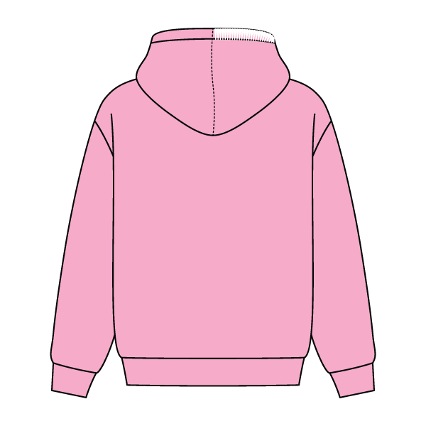 Stitched Neck Hoodie Cozy Fleece