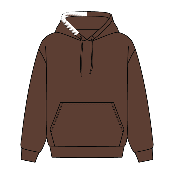 Stitched Neck Hoodie Cozy Fleece